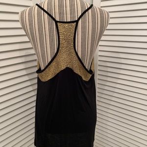 NWT Express black and gold evening blouse